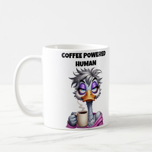 Coffee Powered Human Mum Mug (Left)
