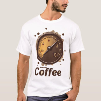 Coffee Powered | Vintage Fuel Gauge Caffeine Energ T-Shirt