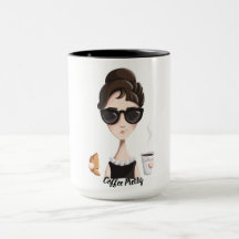 Coffee Pretty Pearls and Coffee Mug