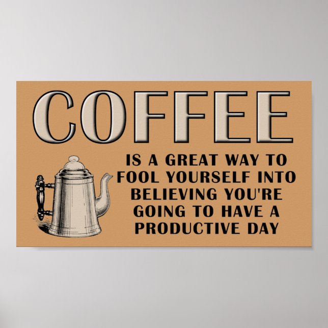 Coffee Productivity Poster (Front)