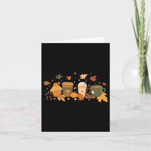 Coffee Pumpkin Latte Spice Coffee Love Fall Season Card