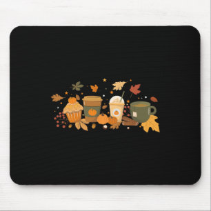 Coffee Pumpkin Latte Spice Coffee Love Fall Season Mouse Pad