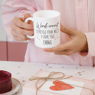 Coffee Pun Say I Love You Funny Valentines Day Mug