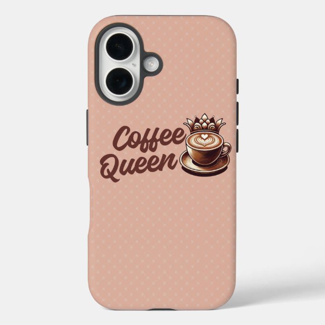 Coffee Queen Case-Mate iPhone Case (Back)