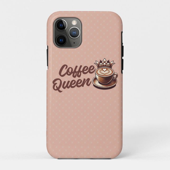 Coffee Queen Case-Mate iPhone Case (Back)
