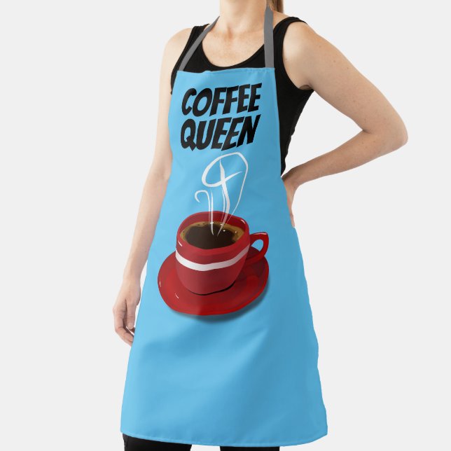 COFFEE QUEEN MOM KITCHEN APRON (Insitu)