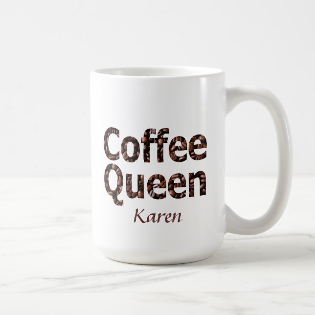 Coffee Queen Personalised Mug (Right)