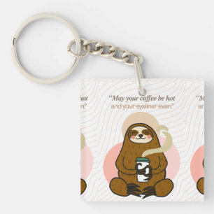  coffee quote  key ring