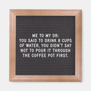 Coffee Quote Letterboard Magnet