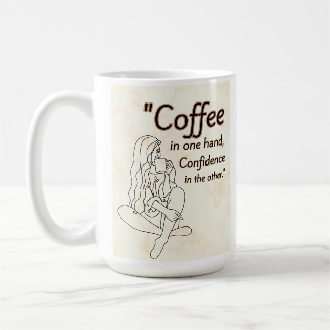 coffee quote  mug (Left)