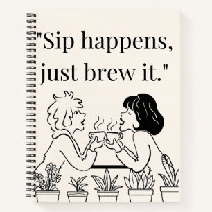 coffee quote notebook