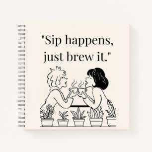 coffee quote notebook