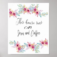 Coffee quotes art prints