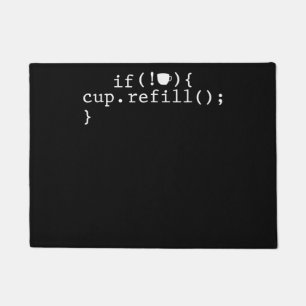 Coffee Refill Smart Coding Software Engineer Doormat
