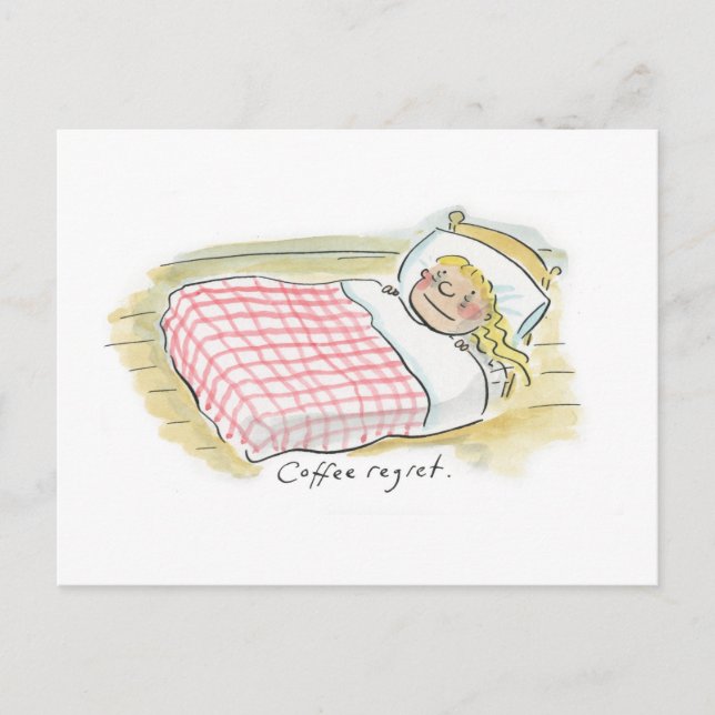 Coffee regret postcard (Front)