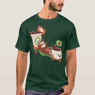 Coffee Rescue Monday Caffeine Sloth by Tobe Fonsec T-Shirt