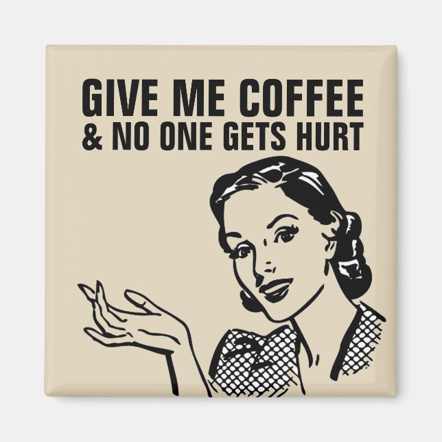 COFFEE RETRO HOUSEWIFE MAGNETS (Front)