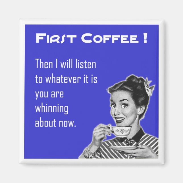 Coffee Retro - Magnet (Front)