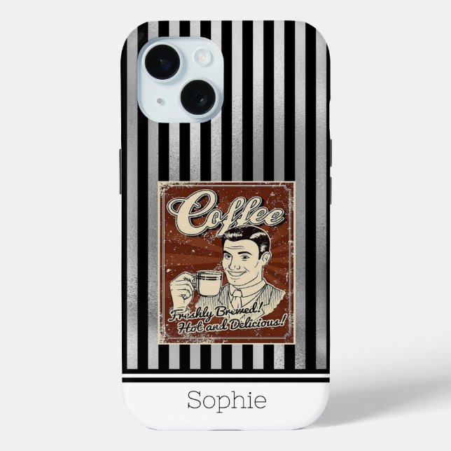 Coffee Retro Samsung  Case-Mate iPhone Case (Back)