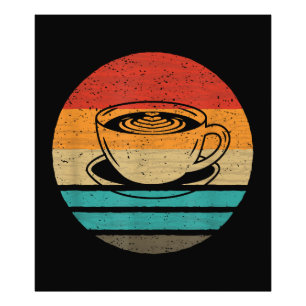 Coffee Retro Style Vintage Photo Print