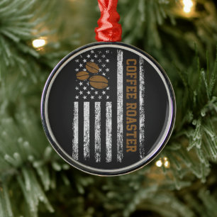 Coffee Roaster Metal Ornament