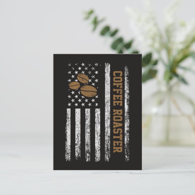 Coffee Roaster Postcard (Standing Front)