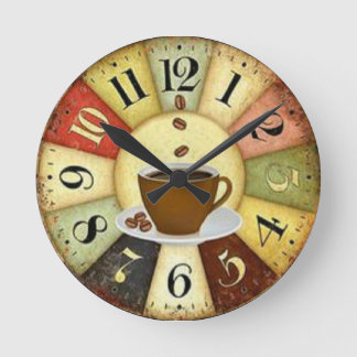 Coffee Round Clock