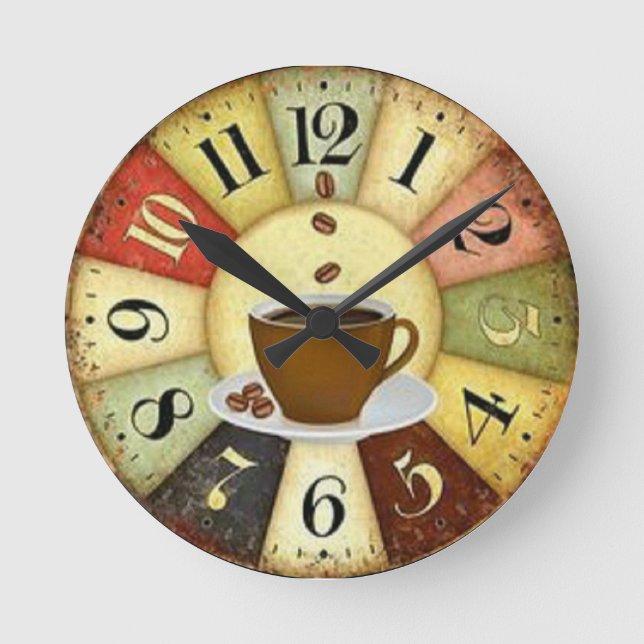 Coffee Round Clock (Front)