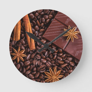 coffee round clock
