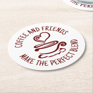 coffee round paper coaster