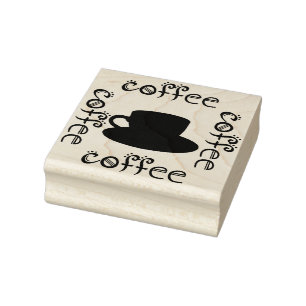 Coffee Rubber Stamp