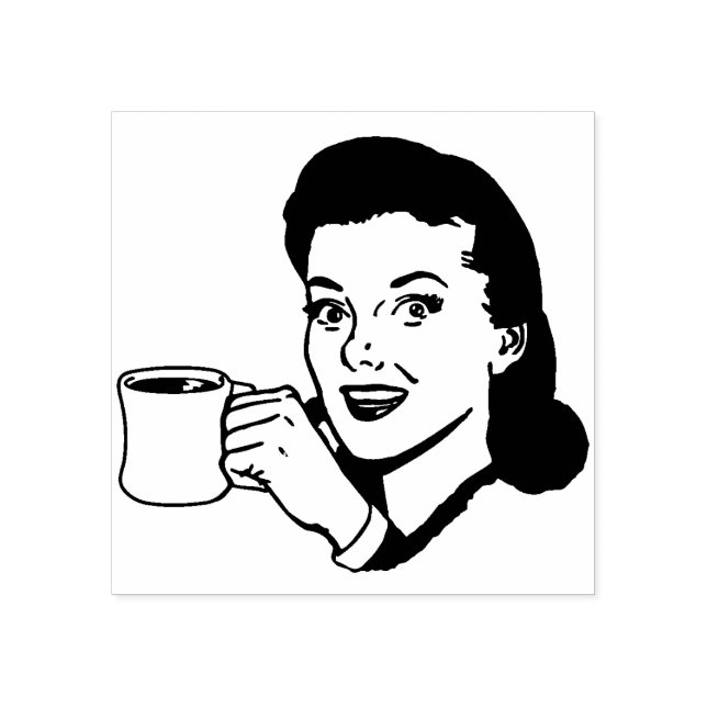 Coffee ! rubber stamp (Imprint)