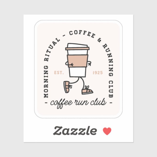 Coffee run club funny running lover (Sheet)