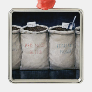 Coffee Sacks 1990 Metal Tree Decoration