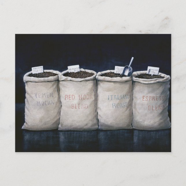 Coffee Sacks 1990 Postcard (Front)