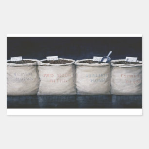 Coffee Sacks 1990 Rectangular Sticker