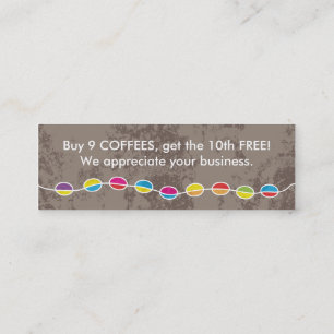 COFFEE shapes customer loyalty Card