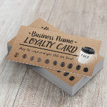 Coffee Shop 10 Cups Rustic Kraft Customer Loyalty<br><div class="desc">Coffee Shop 10 Cups Rustic Kraft Customer Loyalty Cards.</div>