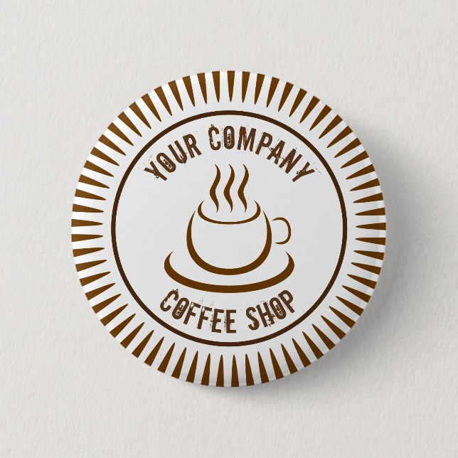Coffee Shop 6 Cm Round Badge (Front)