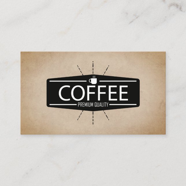 Coffee Shop | Barista Business Card (Front)