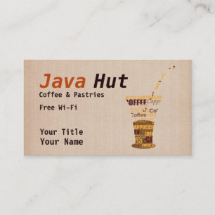 Coffee Shop Business Card