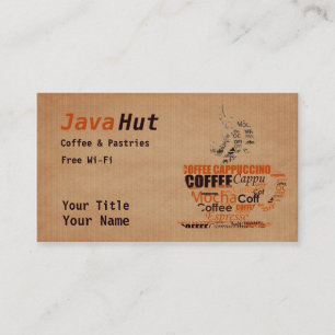 Coffee Shop Business Card