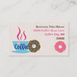 Coffee Shop Business Card