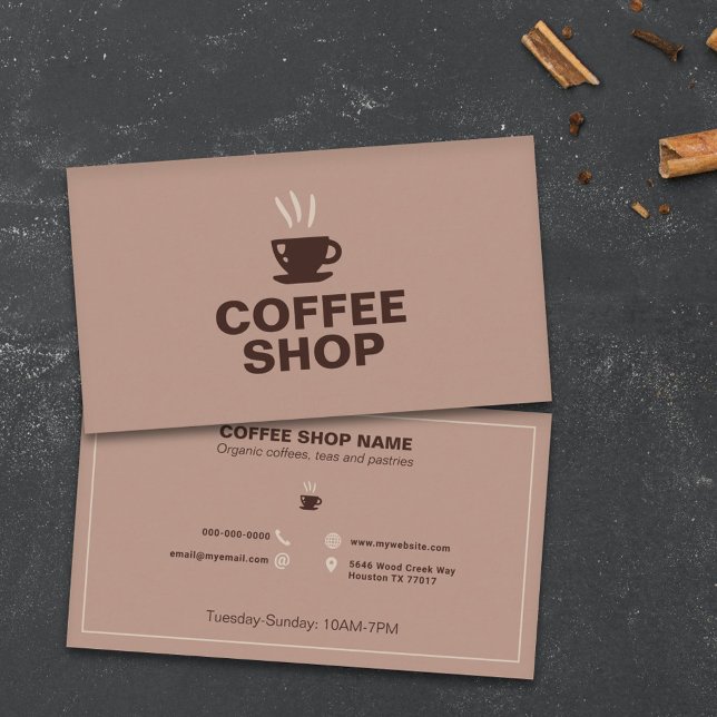 Coffee Shop Business Card (Coffee Shop Business Card)