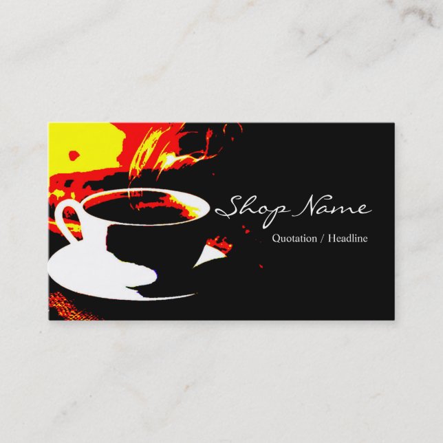 Coffee Shop Business Card (Front)
