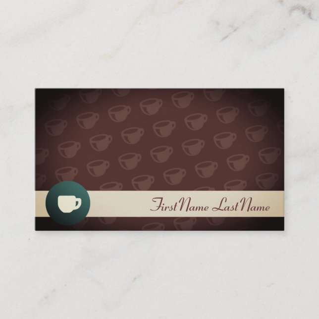 Coffee Shop Business Card (Front)