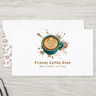 Coffee Shop Business Card Printable Design