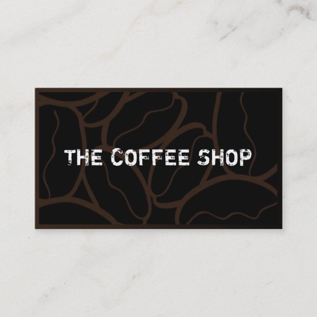Coffee Shop Business Cards (Front)