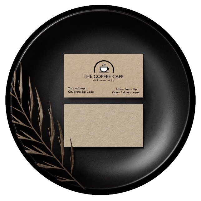 Coffee Shop Cafe Business Card (Creator Uploaded)