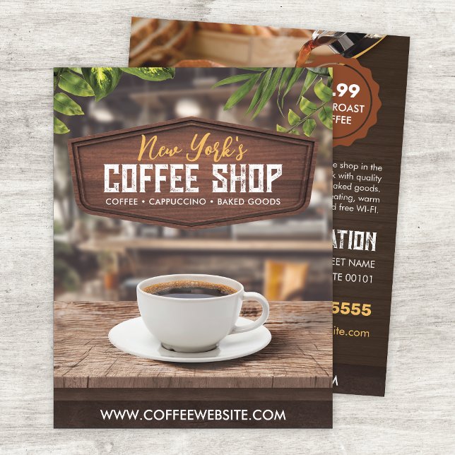 Coffee Shop Cafe Flyer Template (Creator Uploaded)